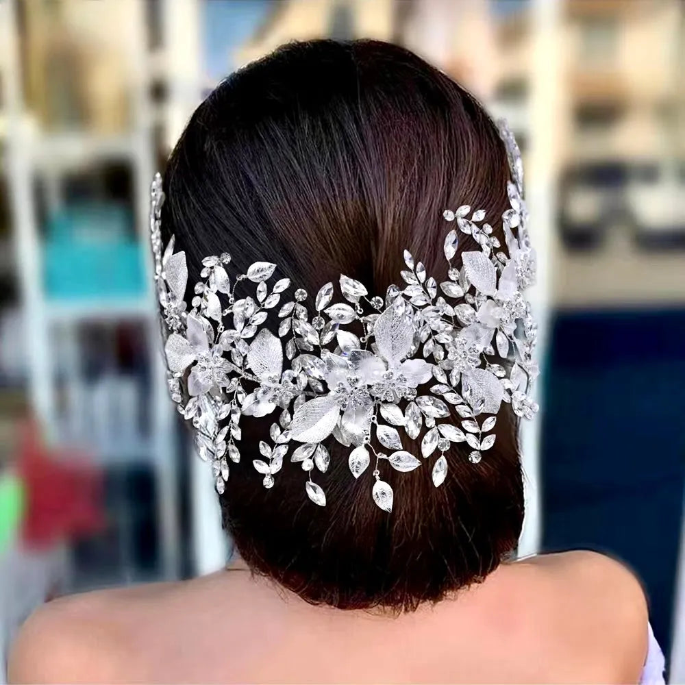 Wedding Hair Accessories - Crystal Bridal Headband - Available in Gold and Silver