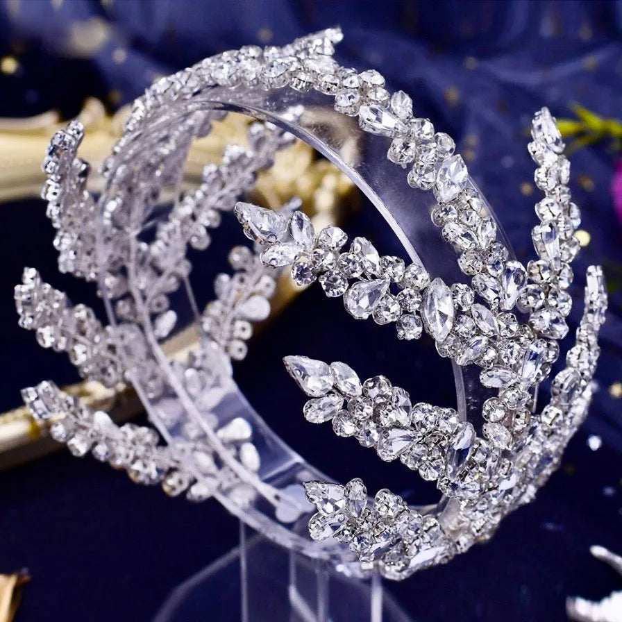 Wedding Hair Accessories - Silver Crystal Bridal Headdress