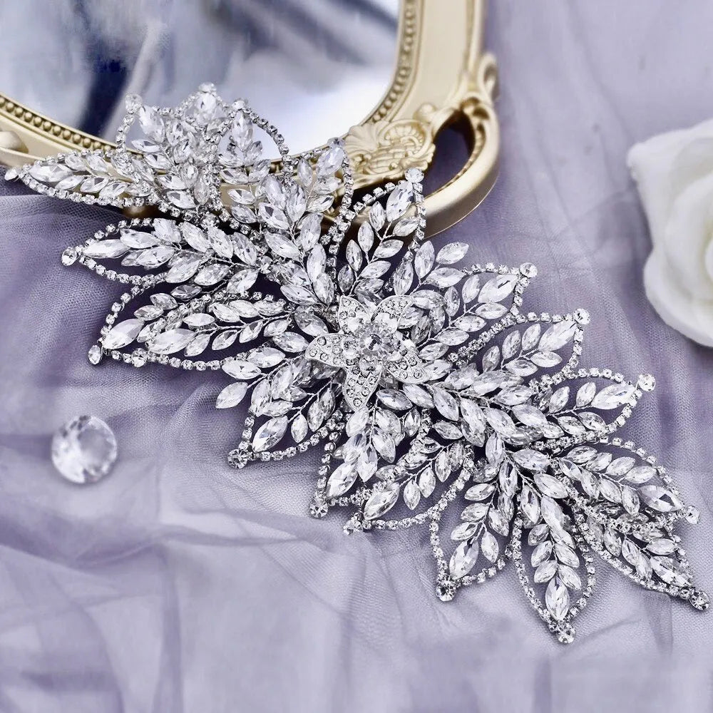 Wedding Hair Accessories - Silver Crystal Bridal Headdress