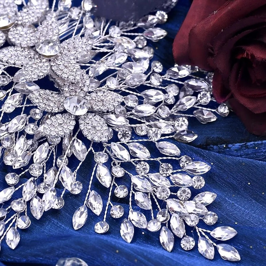 Wedding Hair Accessories - Silver Crystal Bridal Headdress