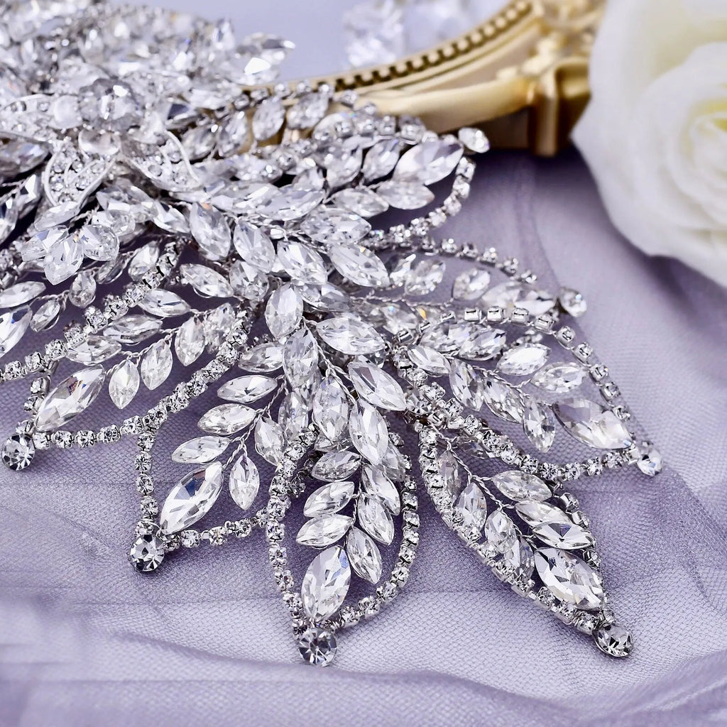 Wedding Hair Accessories - Silver Crystal Bridal Headdress