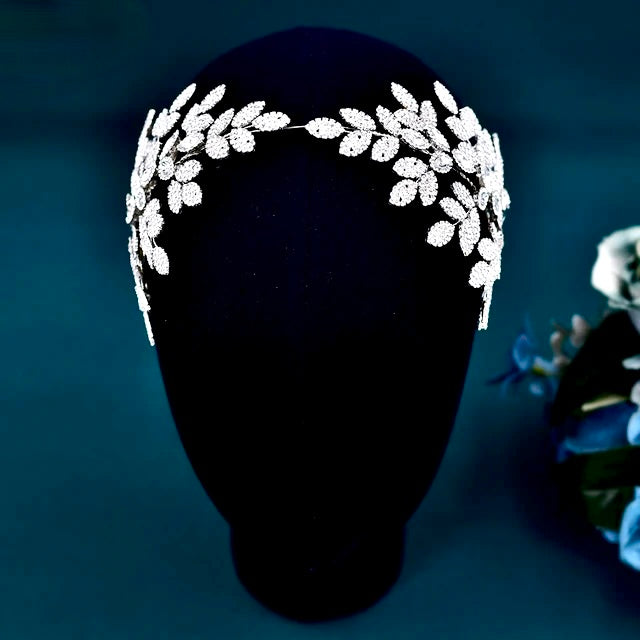 Wedding Hair Accessories - Silver Crystal Bridal Headdress