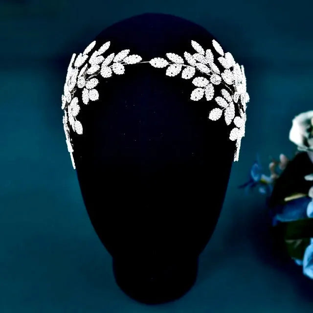 Wedding Hair Accessories - Silver Crystal Bridal Headdress