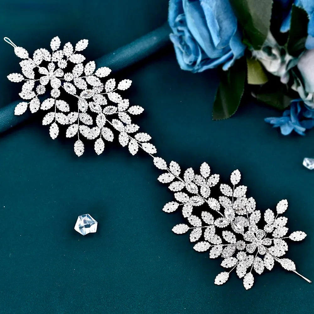 Wedding Hair Accessories - Silver Crystal Bridal Headdress