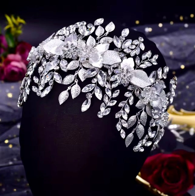 Wedding Hair Accessories - Crystal Bridal Headband - Available in Gold and Silver