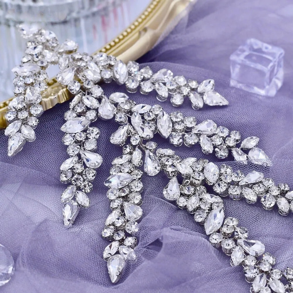 Wedding Hair Accessories - Silver Crystal Bridal Headdress