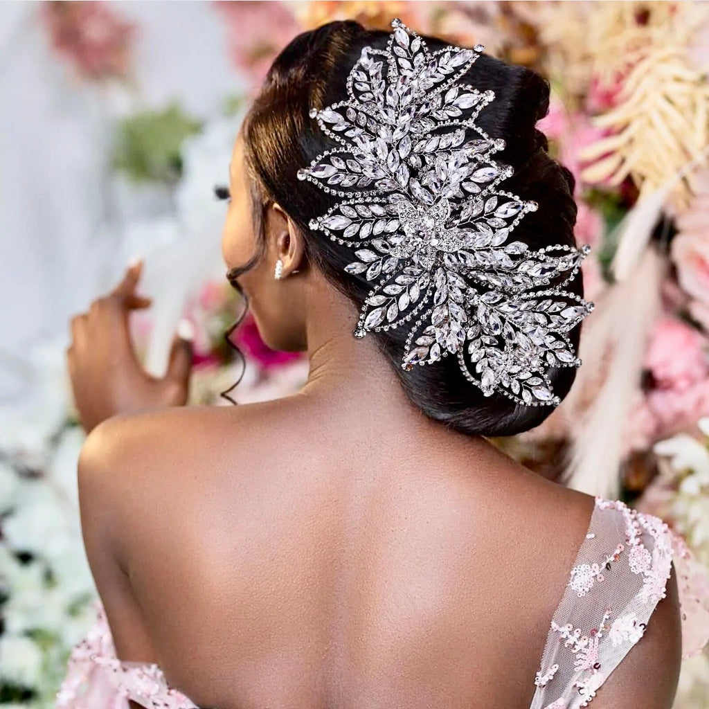 Wedding Hair Accessories - Silver Crystal Bridal Headdress