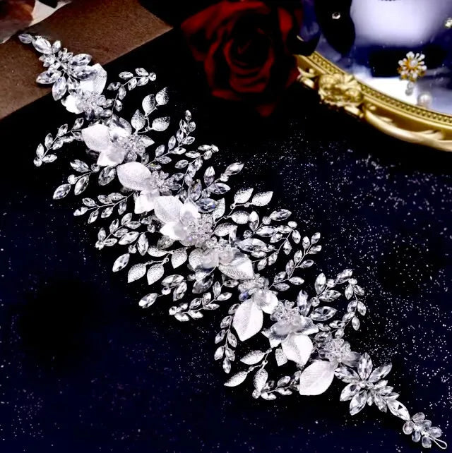 Wedding Hair Accessories - Crystal Bridal Headband - Available in Gold and Silver