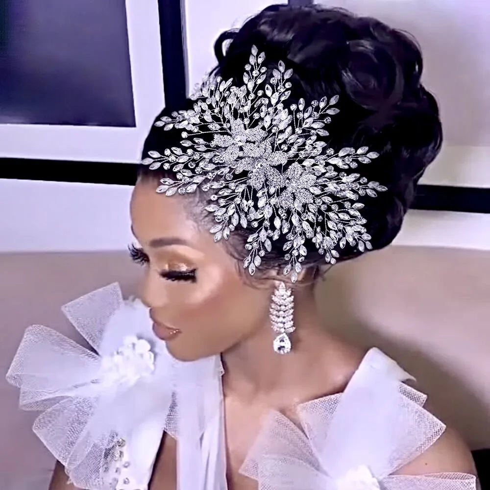 Wedding Hair Accessories - Silver Crystal Bridal Headdress