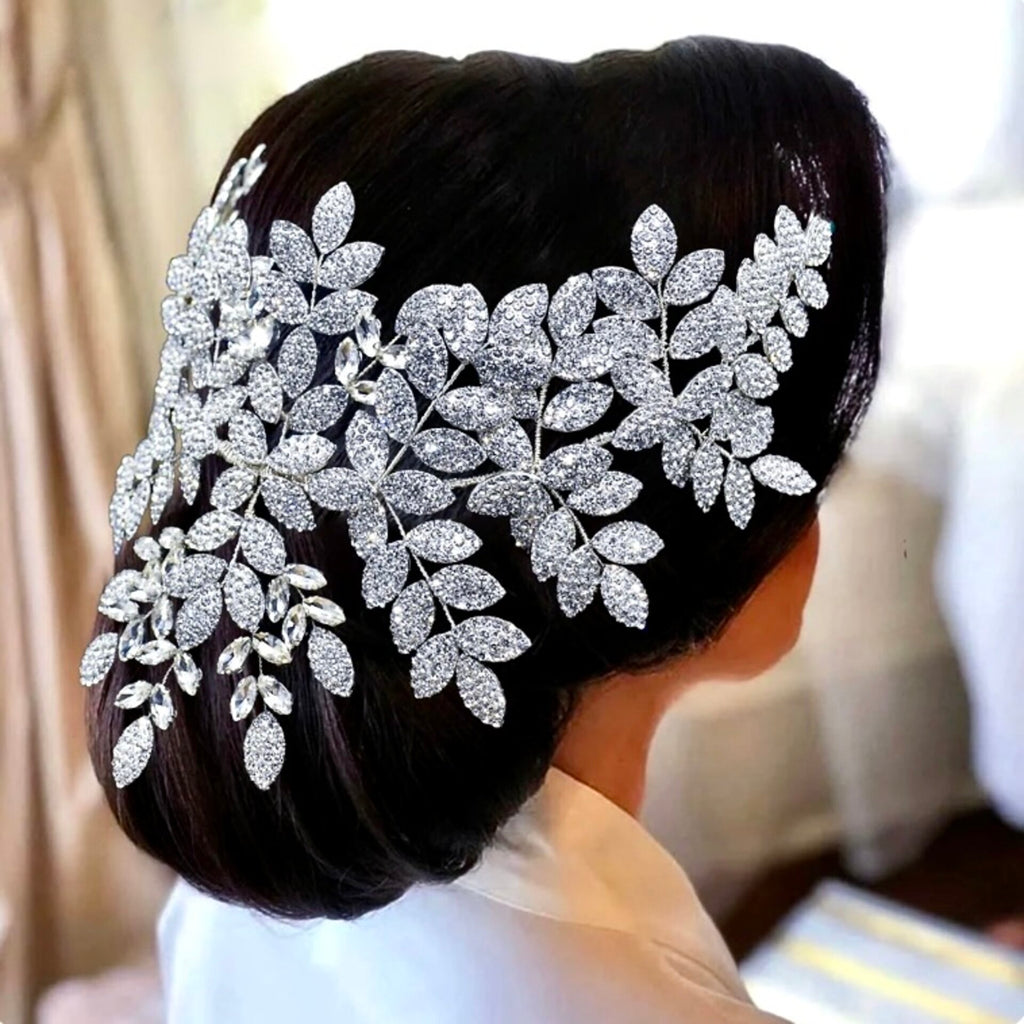 Wedding Hair Accessories - Silver Crystal Bridal Headdress