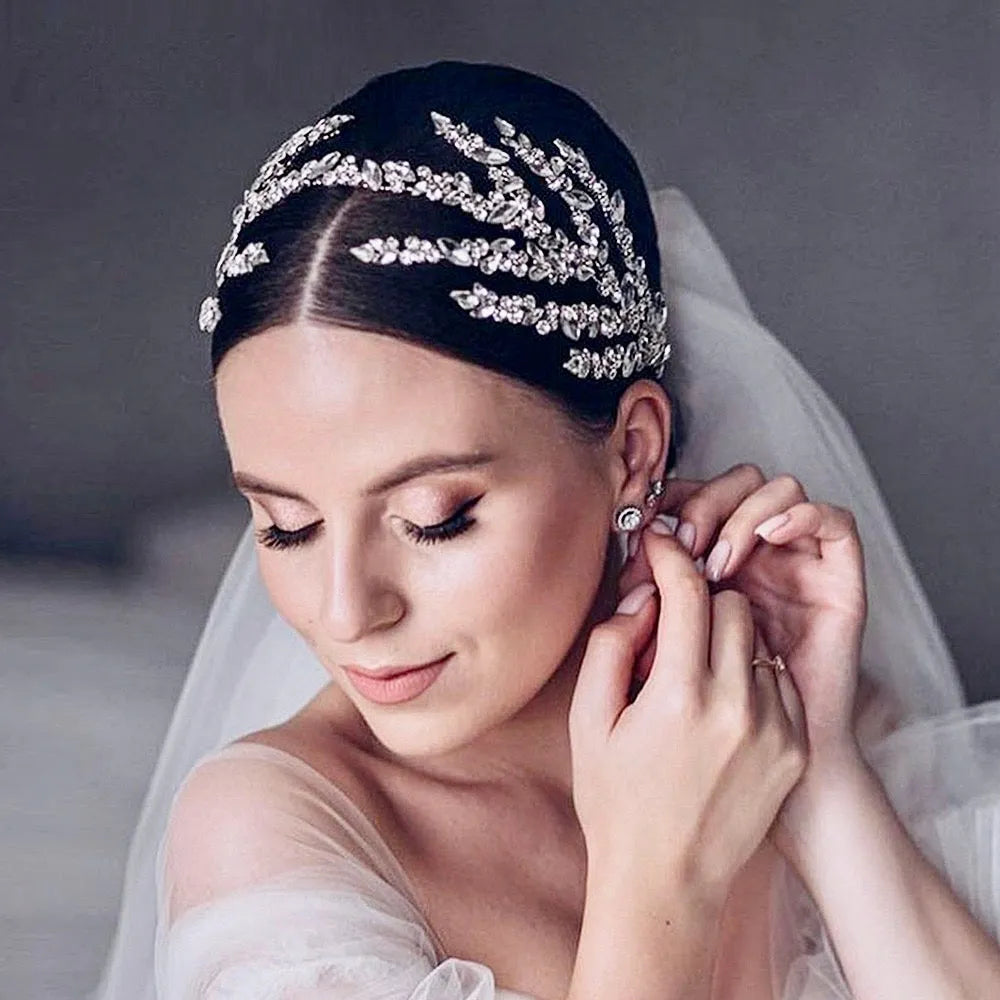 Crystal Bridal Headdress | Sparkling Wedding Headpiece  display picture 1