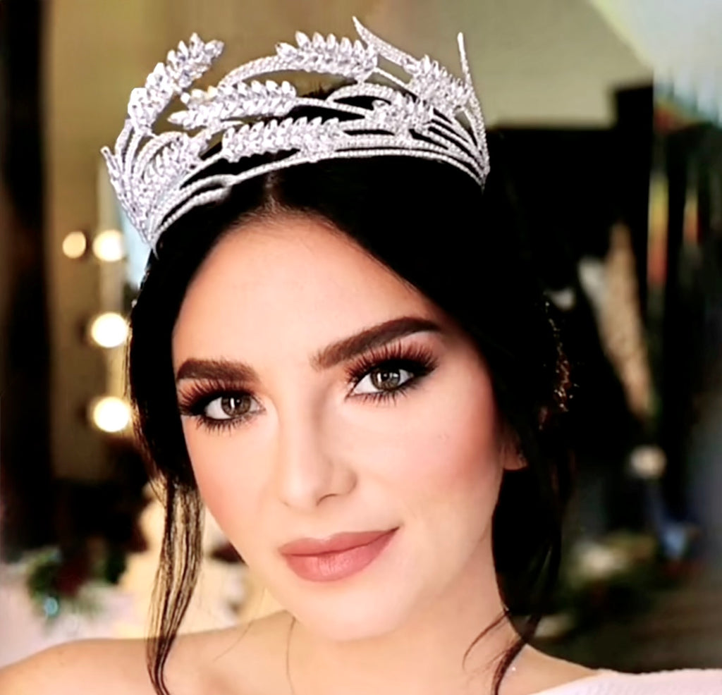 Wedding Hair Accessories - Crystal Bridal Tiara - Available in Silver and Gold