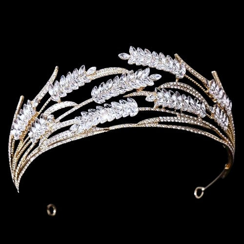 Wedding Hair Accessories - Crystal Bridal Tiara - Available in Silver and Gold