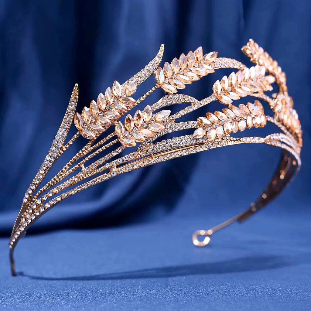 Wedding Hair Accessories - Crystal Bridal Tiara - Available in Silver and Gold