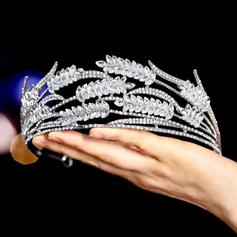 Wedding Hair Accessories - Crystal Bridal Tiara - Available in Silver and Gold