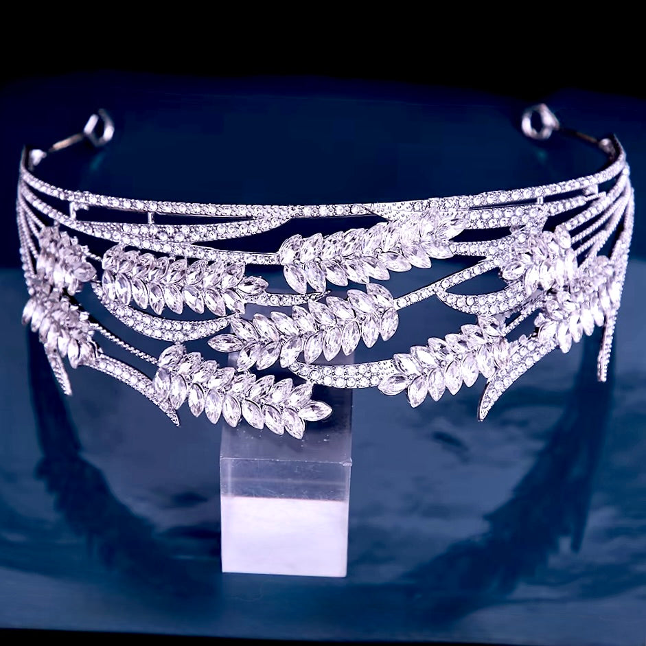 Wedding Hair Accessories - Crystal Bridal Tiara - Available in Silver and Gold