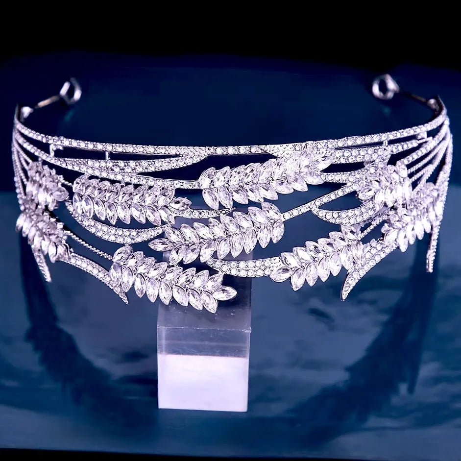 Wedding Hair Accessories - Crystal Bridal Tiara - Available in Silver and Gold