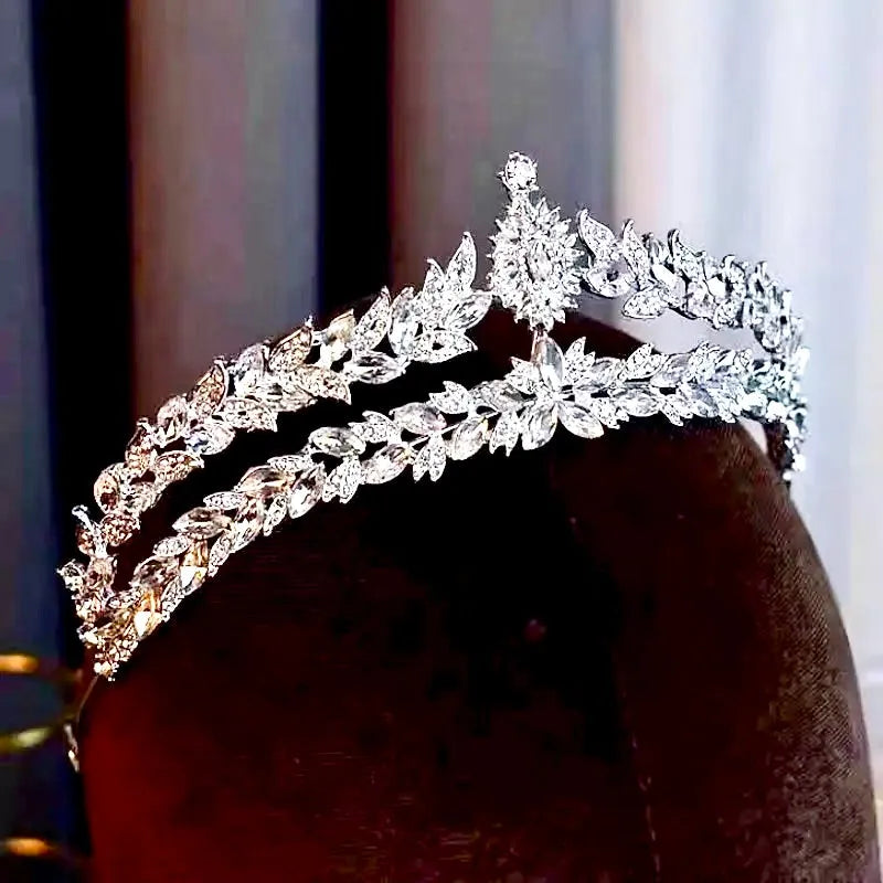 Wedding Hair Accessories - Silver Crystal BridalTiara