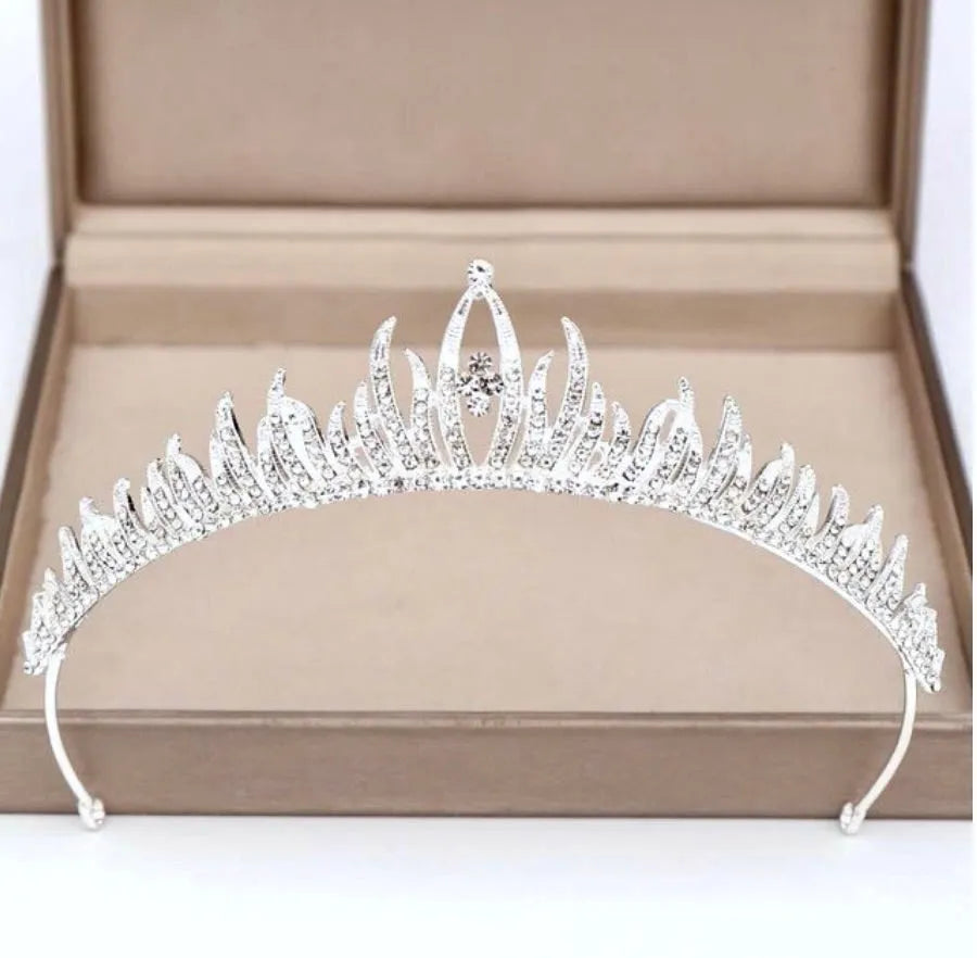 Wedding Hair Accessories - Crystal Bridal Tiara - Available in Silver and Gold