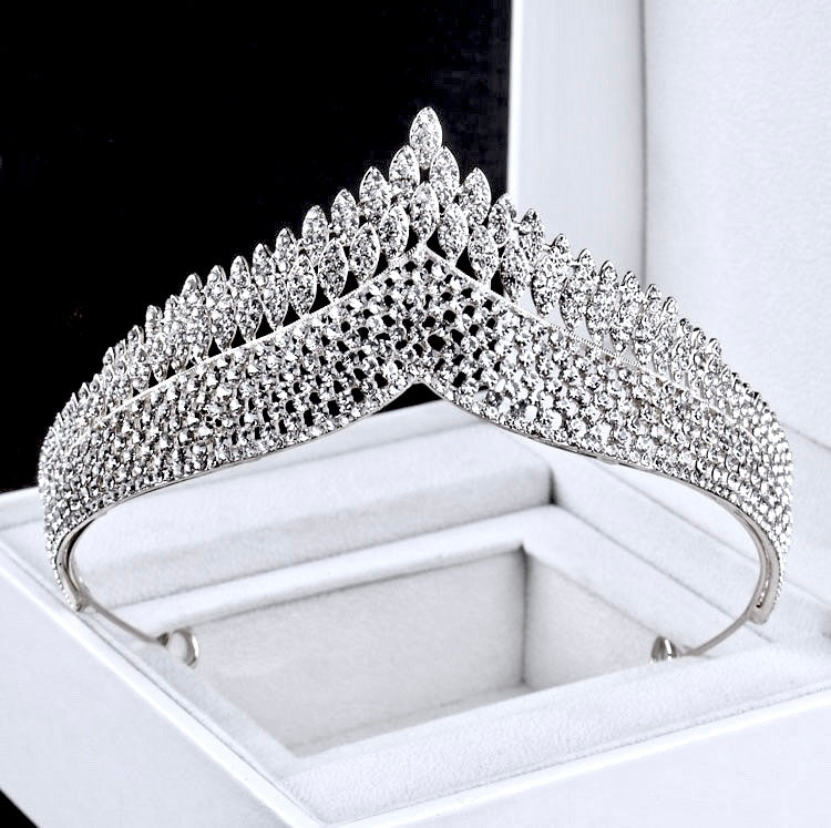 Wedding Jewelry and Accessories - Crystal Bridal Tiara - Available in Gold and Silver