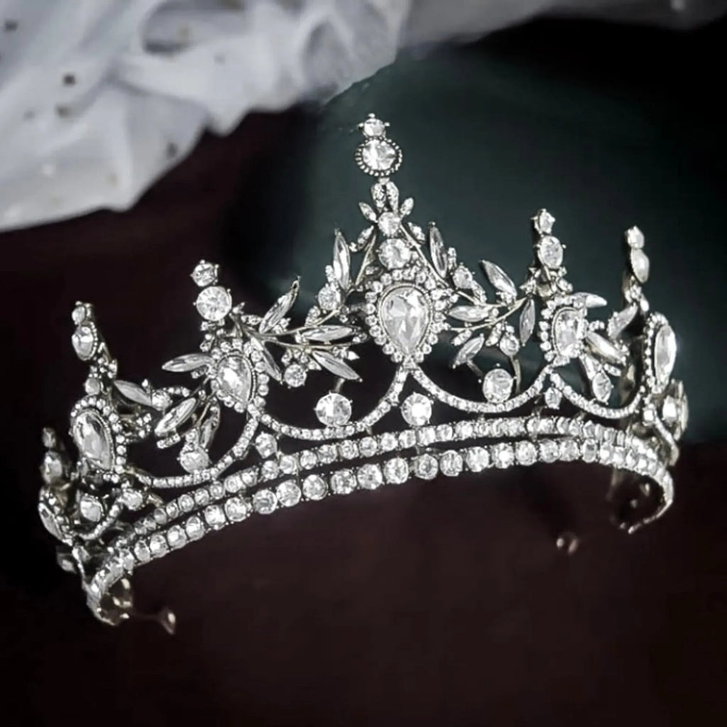 Wedding Hair Accessories - Baroque Wedding Tiara - Available in Antique Gold and Silver 