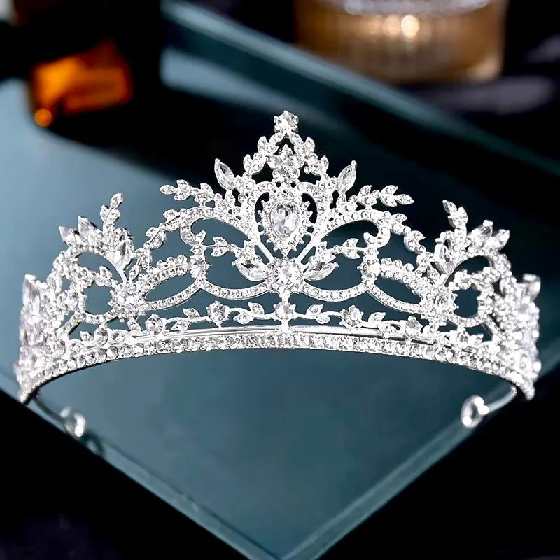 Wedding Hair Accessories - Crystal Wedding Tiara - Available in Gold and Silver