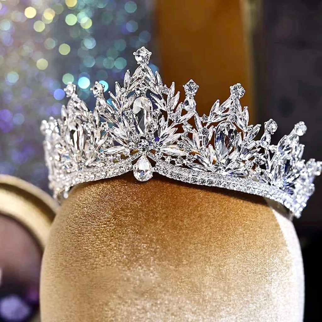 Tiara Square Manohla Crystal Wedding Tiara – Multi-Finish Bridal Crown | ADORA by Simona