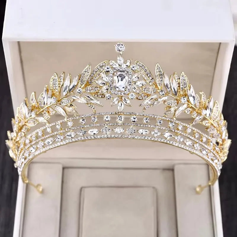 Wedding Hair Accessories - Crystal Bridal Tiara - Available in Silver and Gold