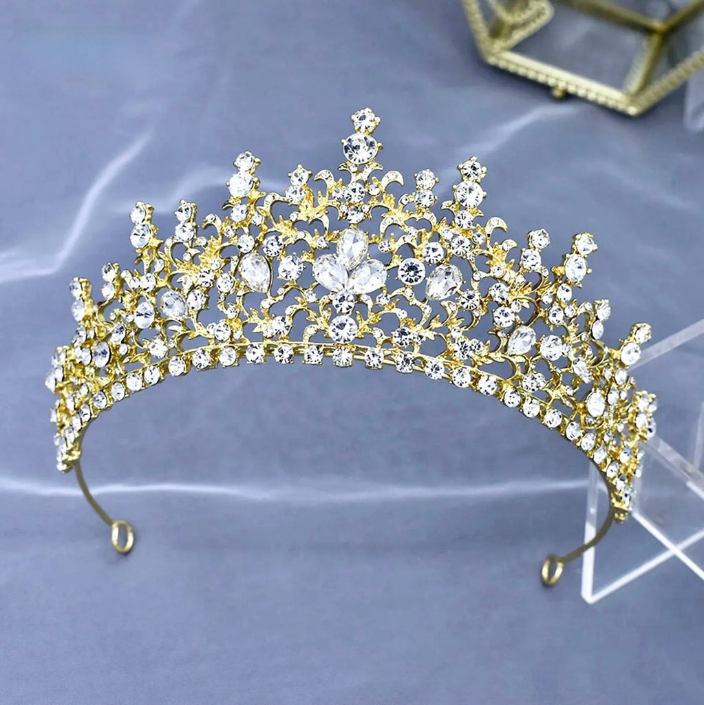 Wedding Hair Accessories - Crystal Bridal Tiara - Available in Silver and Gold
