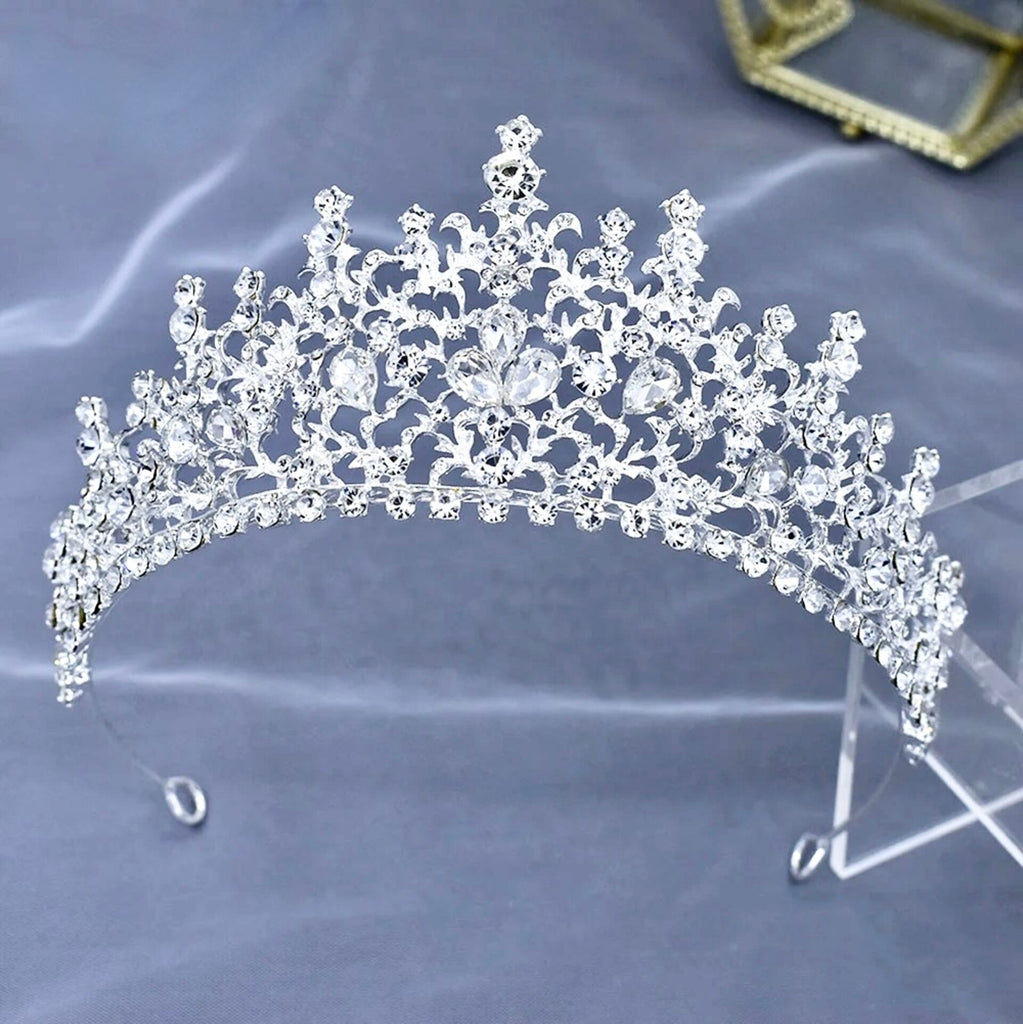 Wedding Hair Accessories - Crystal Bridal Tiara - Available in Silver and Gold