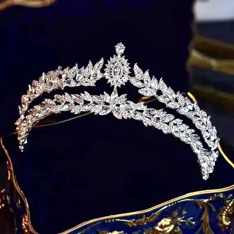 Wedding Hair Accessories - Silver Crystal BridalTiara