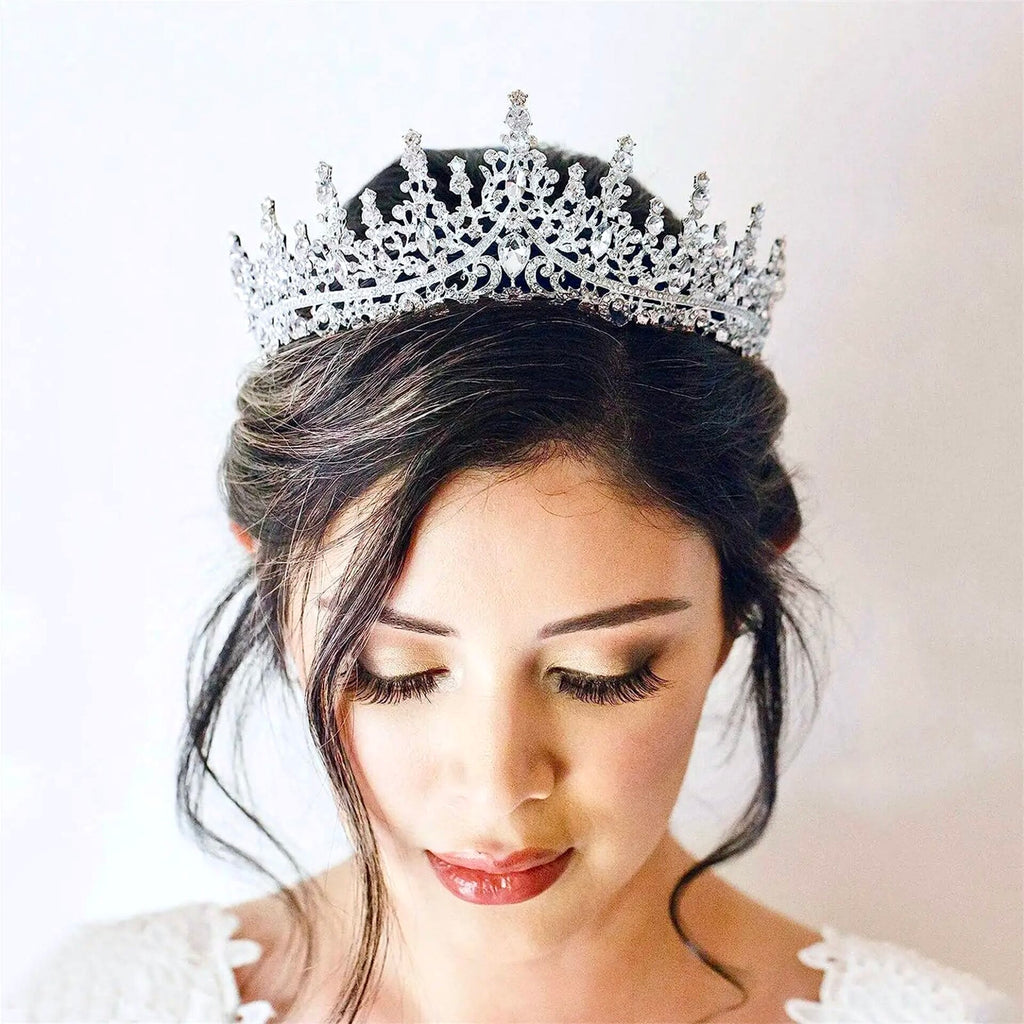 Wedding Hair Accessories - Baroque Bridal Tiara - Available in Rose Gold, Silver and Yellow Gold