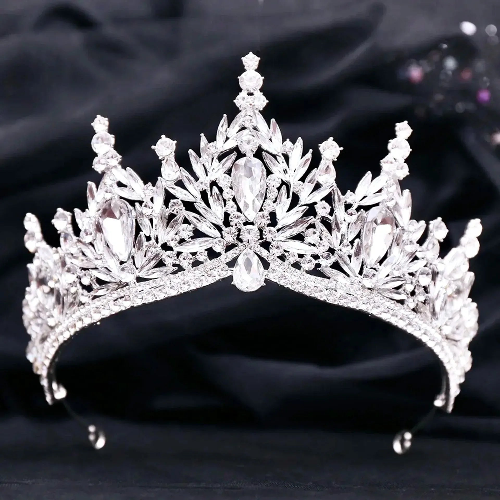 Manohla Crystal Wedding Tiara – Bridal Crown More Colors  display picture 2