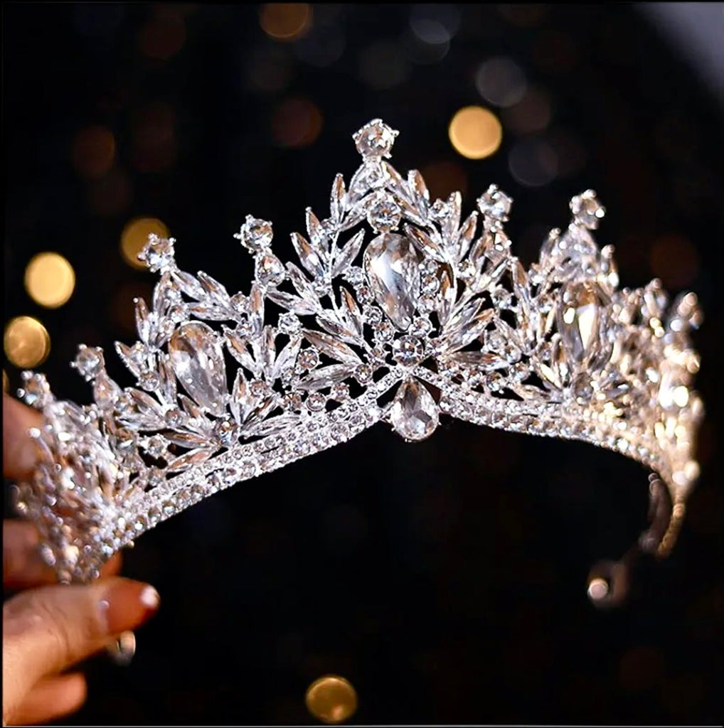 Tiara Square Manohla Crystal Wedding Tiara – Multi-Finish Bridal Crown | ADORA by Simona