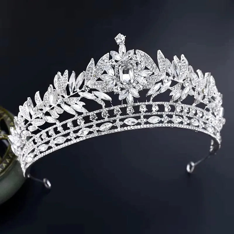 Wedding Hair Accessories - Crystal Bridal Tiara - Available in Silver and Gold