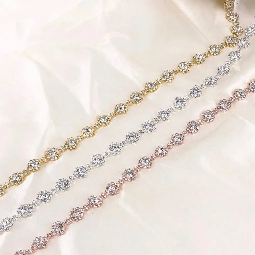 Wedding Accessories - Crystal Bridal Belt - Available in Silver, Rose Gold and Yellow Gold