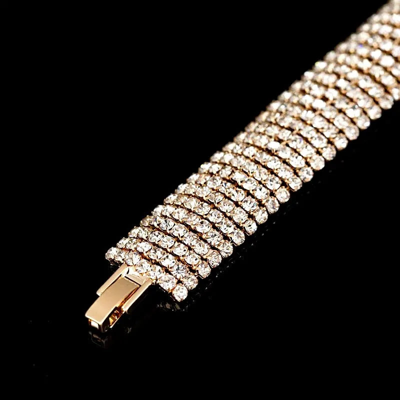 Bridal Jewelry - Crystal Bridal Bracelet - Available in Rhodium and Gold