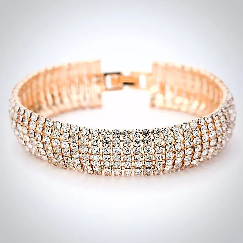 Bridal Jewelry - Crystal Bridal Bracelet - Available in Rhodium and Gold