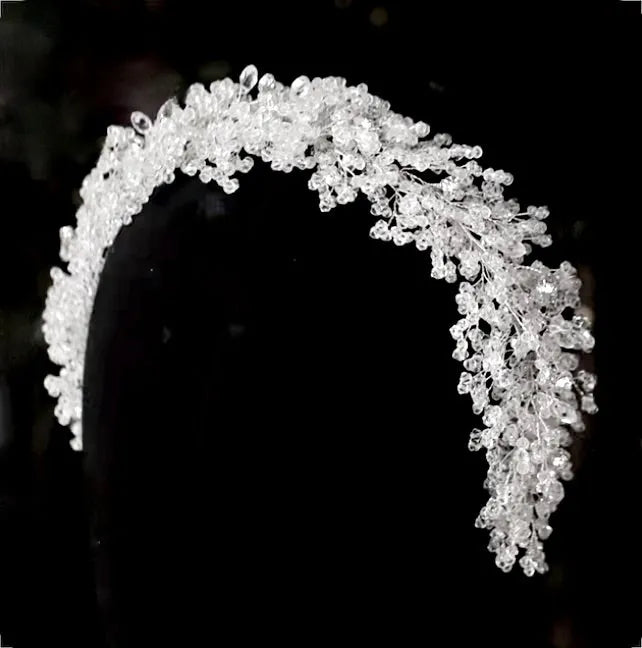 Wedding Hair Accessories - Silver Crystal Bridal Headband
