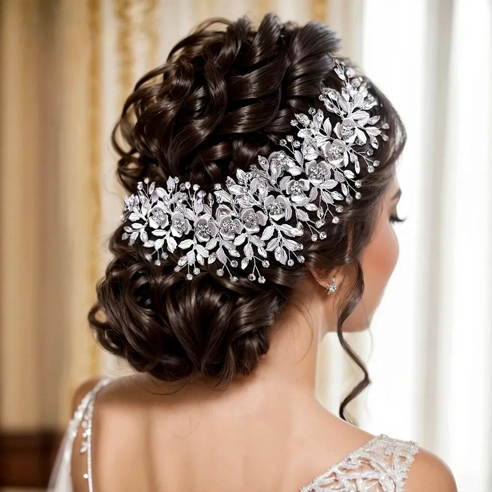 Wedding Hair Accessories - Crystal Bridal Hair Vine - Available in Silver, Rose Gold and Yellow Gold