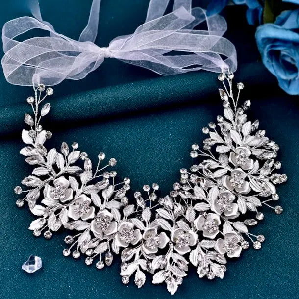 Wedding Hair Accessories - Crystal Bridal Hair Vine - Available in Silver, Rose Gold and Yellow Gold