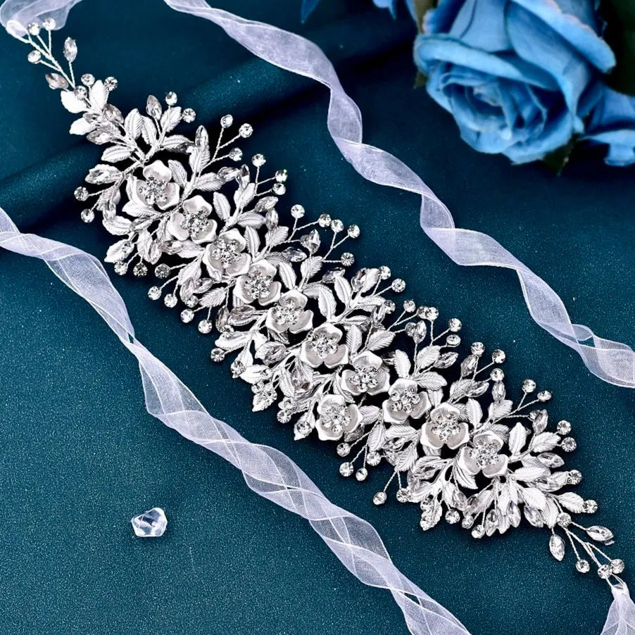Wedding Hair Accessories - Crystal Bridal Hair Vine - Available in Silver, Rose Gold and Yellow Gold