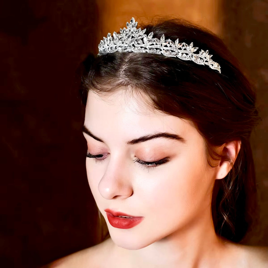 Wedding Hair Accessories - Wedding Rhinestone Tiara - Available in Silver, Yellow Gold and Rose Gold