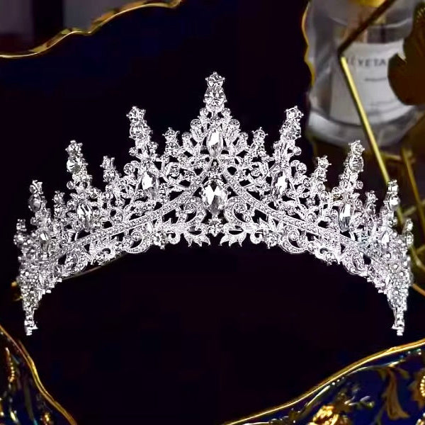 Wedding Hair Accessories - Baroque Bridal Tiara - Available in Rose Gold, Silver and Yellow Gold