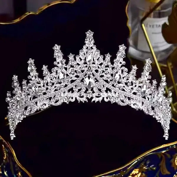 Wedding Hair Accessories - Baroque Bridal Tiara - Available in Rose Gold, Silver and Yellow Gold