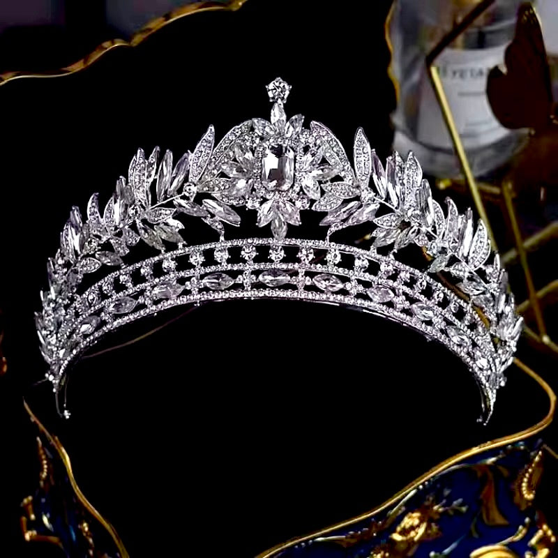 Wedding Hair Accessories - Crystal Bridal Tiara - Available in Silver and Gold