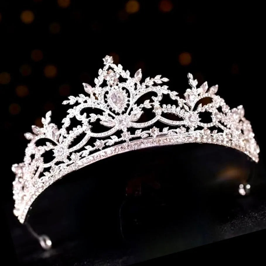 Wedding Hair Accessories - Crystal Wedding Tiara - Available in Gold and Silver