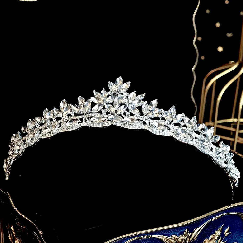 Wedding Hair Accessories - Wedding Rhinestone Tiara - Available in Silver, Yellow Gold and Rose Gold
