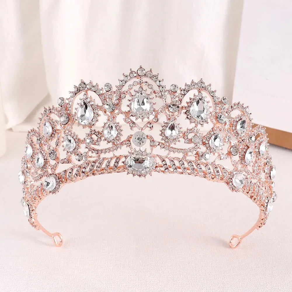 Wedding Hair Accessories - Rhinestone Bridal Tiara - Available in Silver, Rose Gold and Yellow Gold