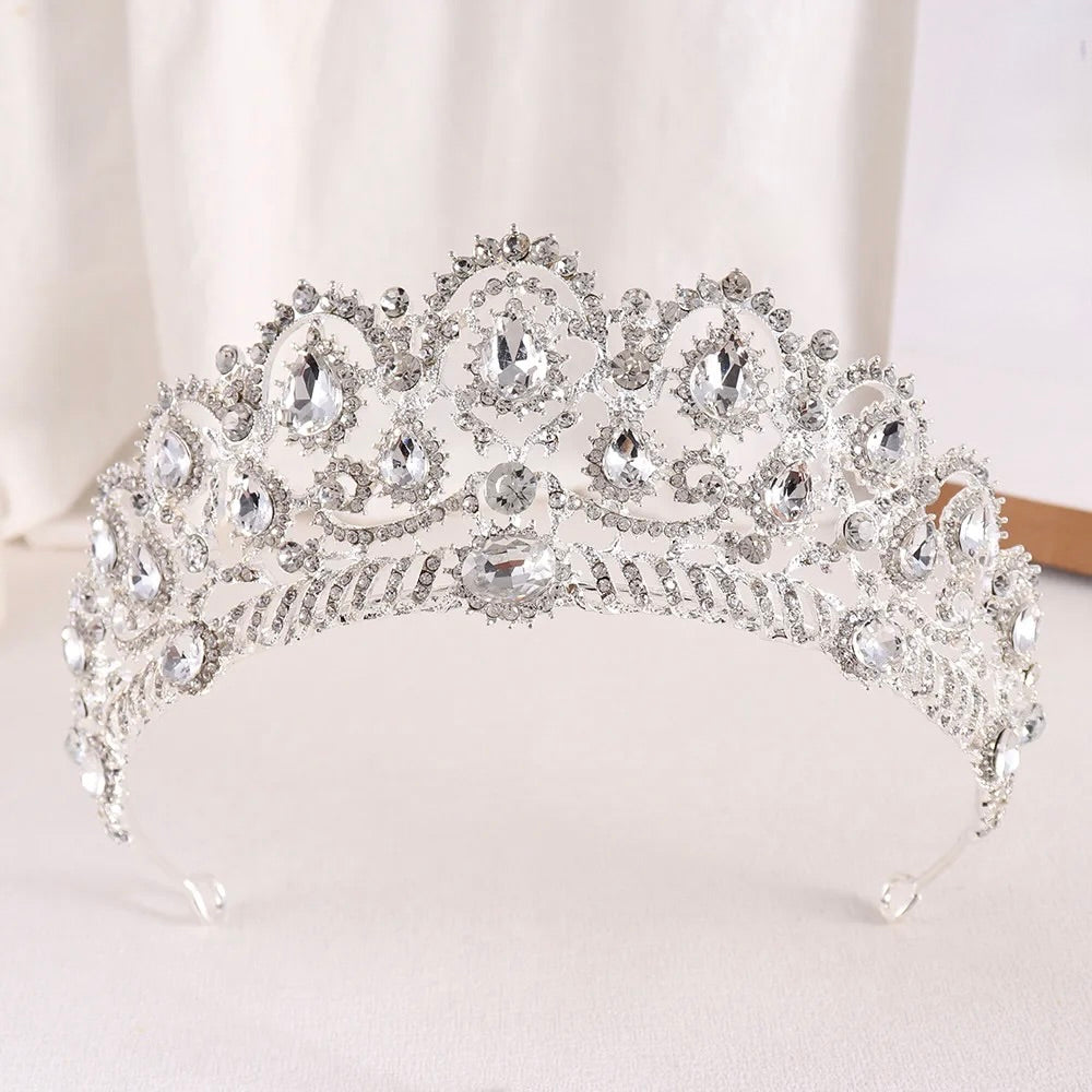 Wedding Hair Accessories - Rhinestone Bridal Tiara - Available in Silver, Rose Gold and Yellow Gold